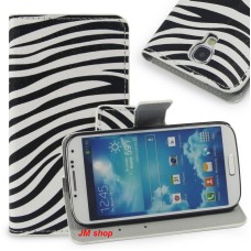 Samsung Galaxy S4 kožený obal Zebra - SKLADEM