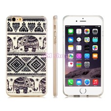 iPhone 6 Plus gumový kryt Elephant Pattern - SKLADEM