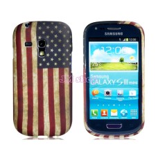 Pouzdro gumové Samsung Galaxy S3 Mini USA Flag - SKLADEM