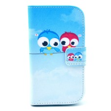 Pouzdro HTC Desire 500 kožené Birds - SKLADEM