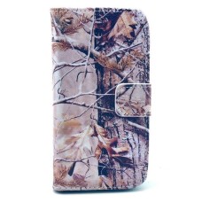 Samsung Galaxy Trend /S Duos kožený obal Gray Camo - SKLADEM