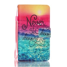 LG K10 kožený obal Never Stop Dreaming - SKLADEM